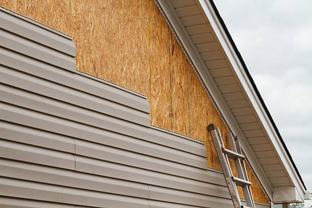 Professional Siding Repair technician working in Queenstown, MD